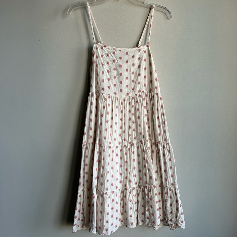 Polka Dot White and pink Dress